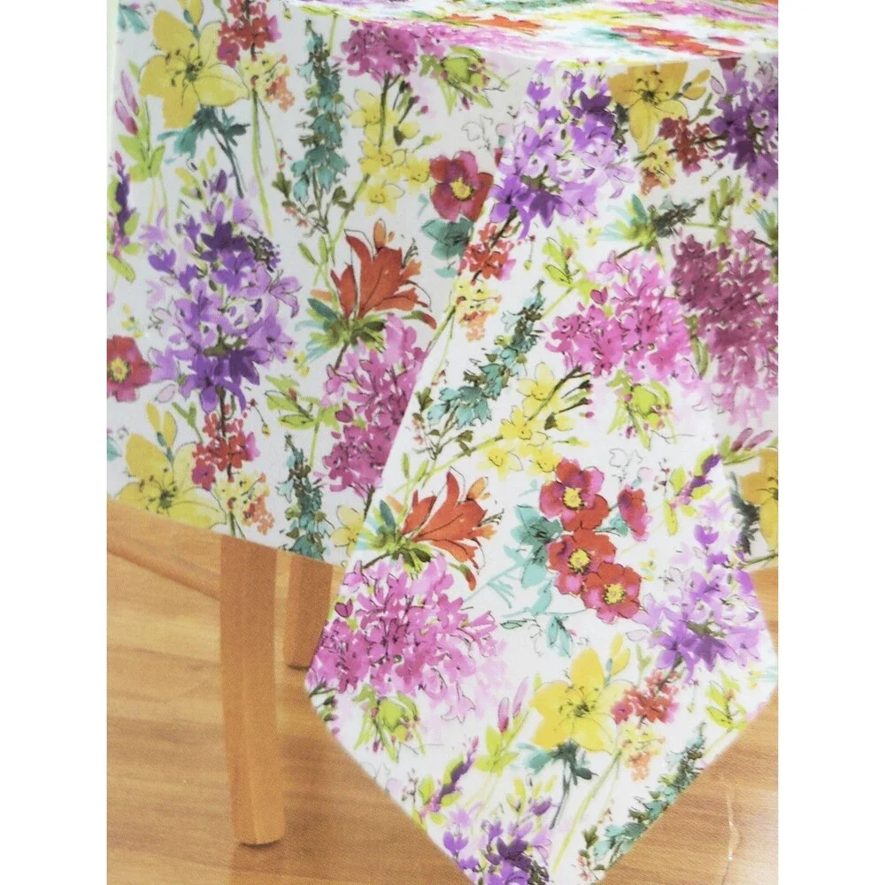Printed Fabric Tablecloth, 60